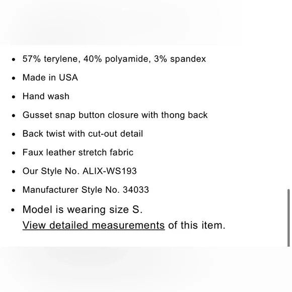 ALIX NYC Hirst Bodysuit Faux Leather Marroon Red Sleeveless Back Cut Out M - Picture 4 of 15